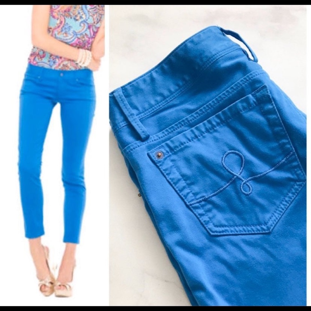 NWT. Lilly Pulitzer Skinny Mini Blue Jeans